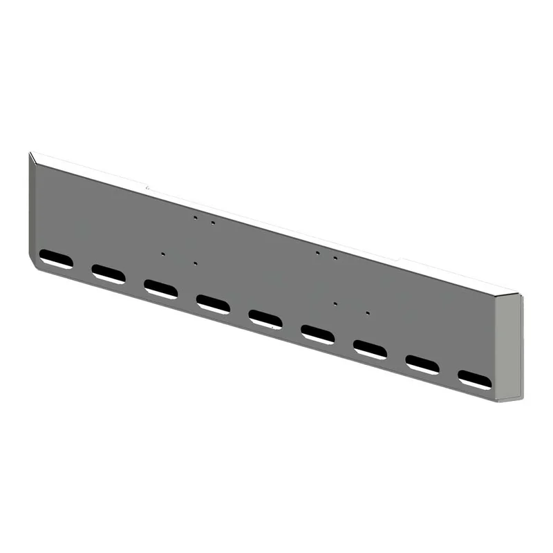 18" Freightliner Classic 1994-2003 Mitered End Chrome Bumper with Nine Oval Light Cutouts