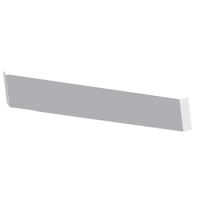 18" Chrome Plated Mitered End Bumper with Blind Mount for Peterbilt Kenworth Freightliner