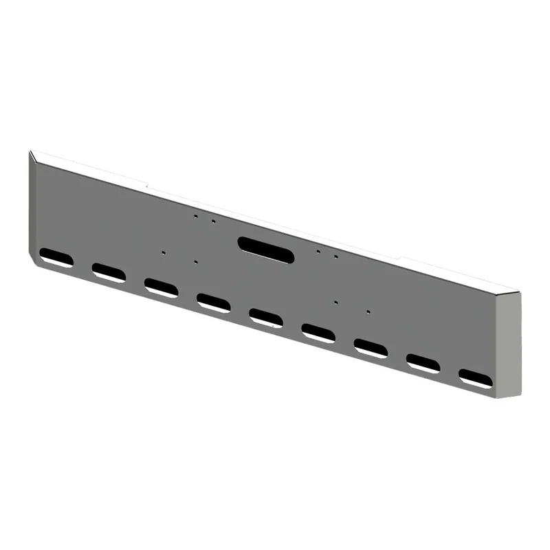 18" Freightliner Classic 1994-2003 Mitered End Chrome Bumper with Nine Oval Light and Tow Cutouts