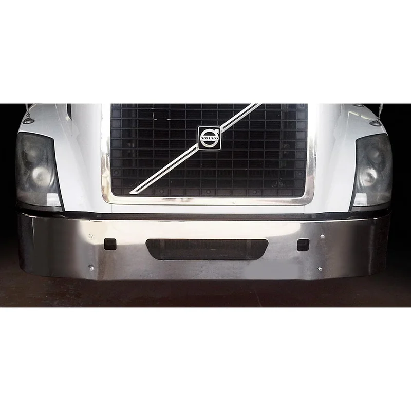 Volvo VNL 14" Set Back Chrome Bumper with Cutouts