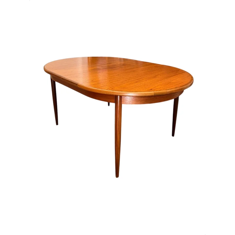 Vintage Mid Century Modern G-PlanTeak Oval Extending Dining Table 1970s Butterfly Leaf UK Import (Available by Online Purchase Only)