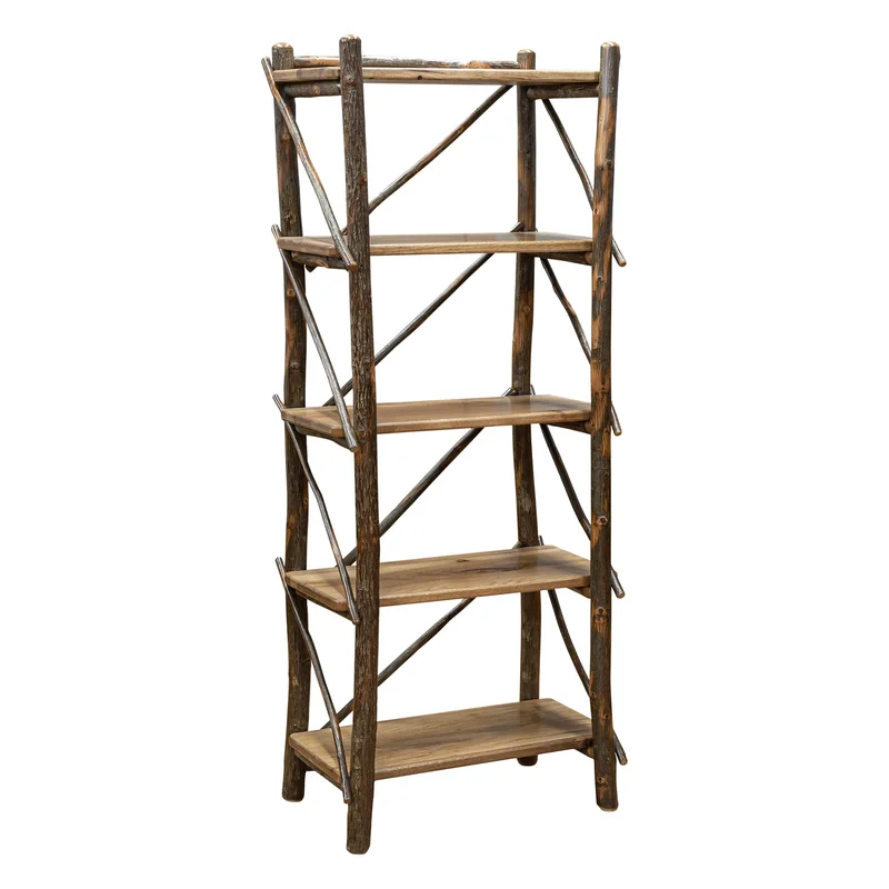 24" x 60" Hickory Bookshelf