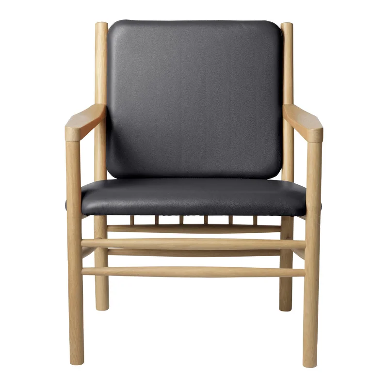 J147 Lounge Armchair w/ Leather Seat