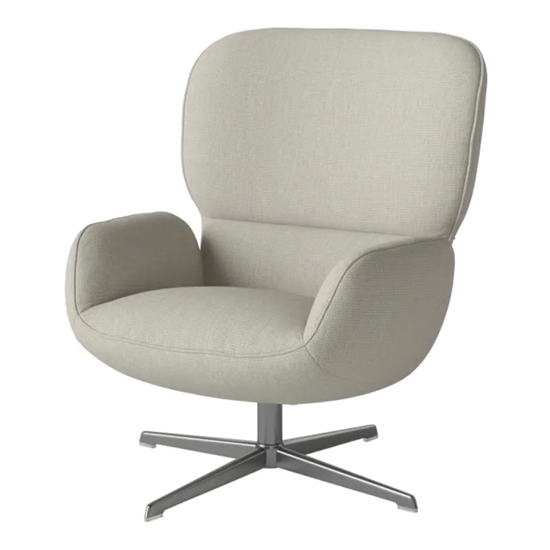 Ripon Armchair - 4-Star Base - Satin Lacquered Steel
