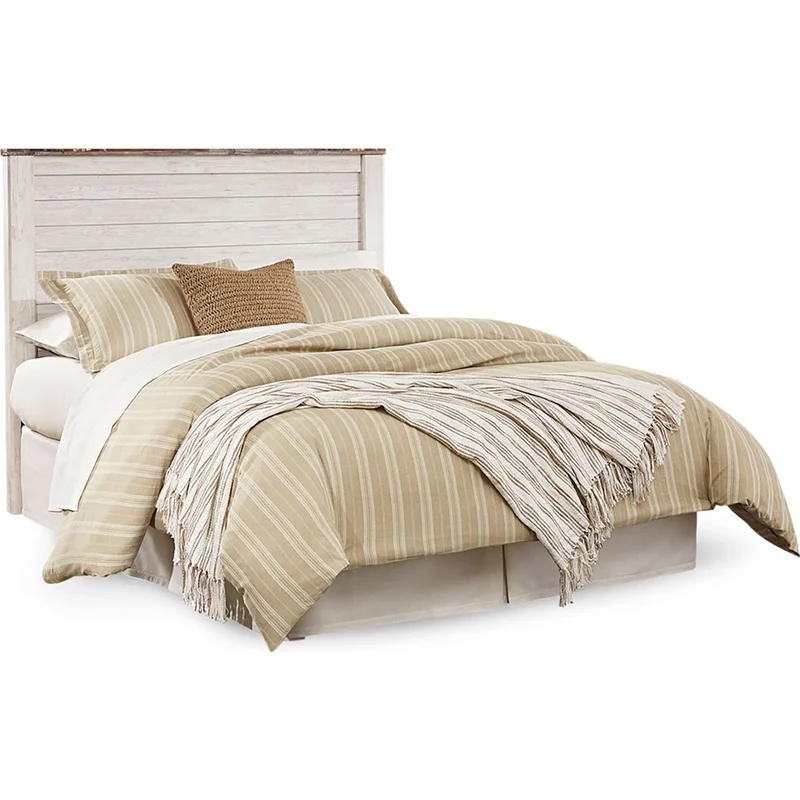 Willowton Panel Headboard - Whitewash