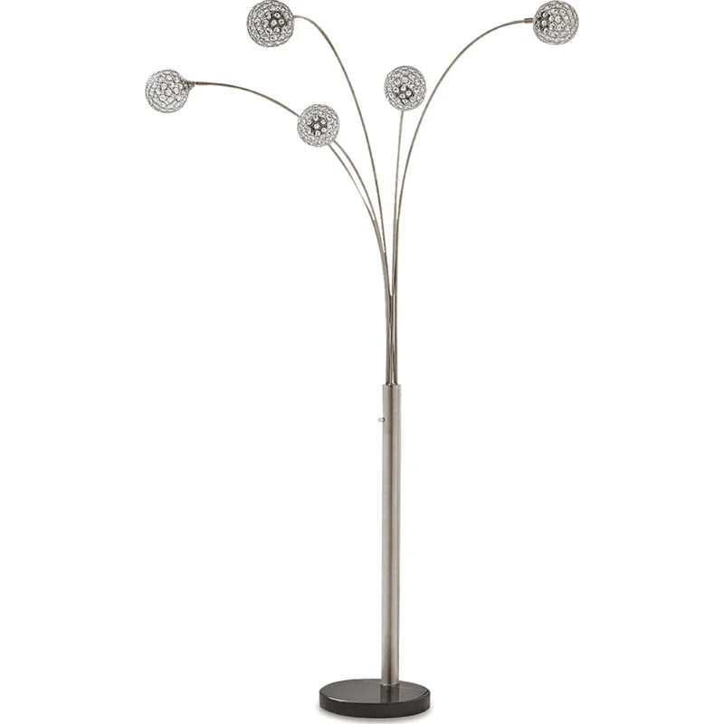 Winter Floor Lamp - Silver Finish 95.00"