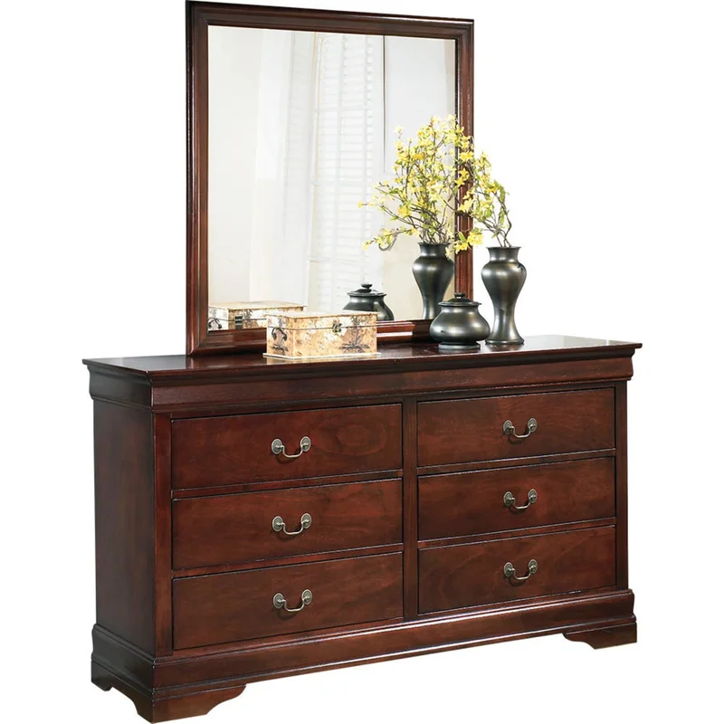 Alisdair Dresser and Mirror - Dark Brown