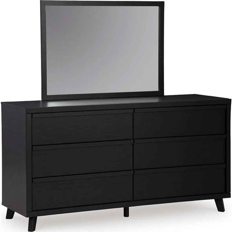 Danziar Dresser and Mirror - Black