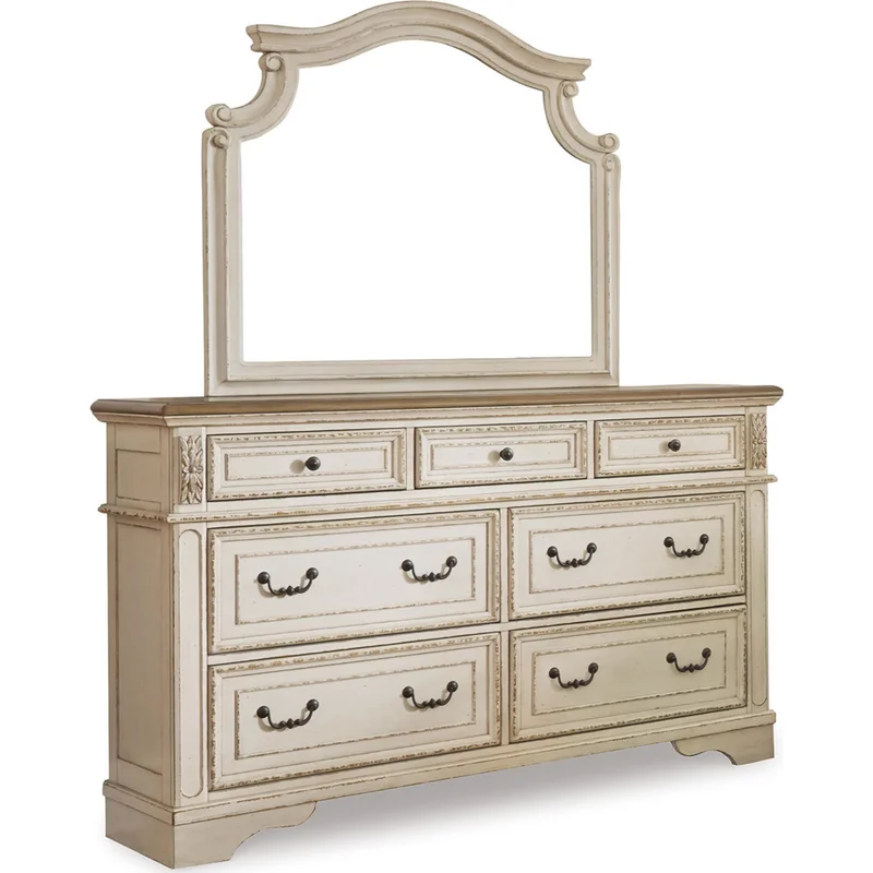 Realyn Dresser and Mirror - Two-tone