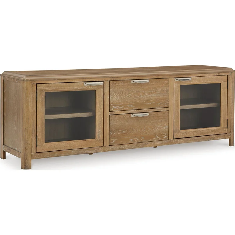Rencott TV Stand - Light Brown