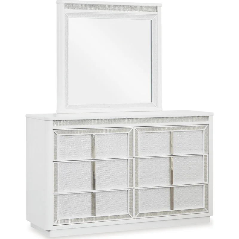 Chalanna Dresser and Mirror - White