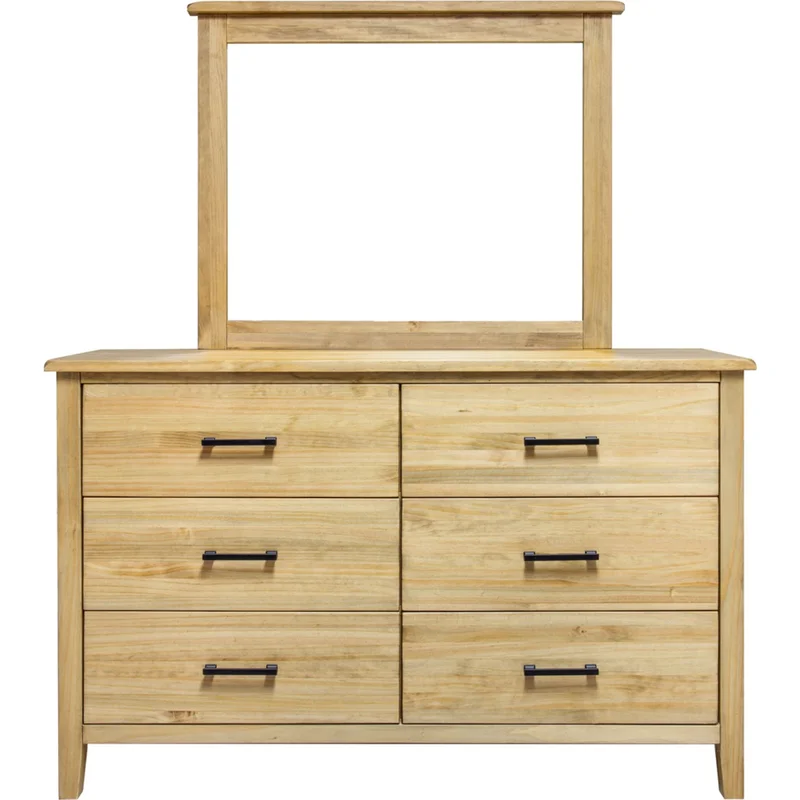 Harlow Dresser and Mirror - Natural