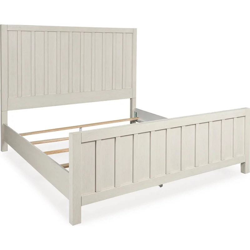 Shaybrock Panel Bed - Antique White