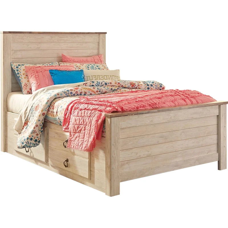 Willowton Storage Bed - Whitewash