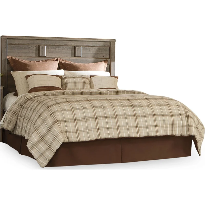 Juararo Panel Headboard - Dark Brown