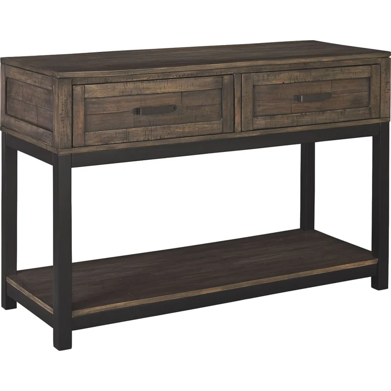 Villa Flora Sofa Table - Grayish Brown