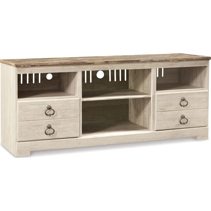 Willowton TV Stand - Whitewash