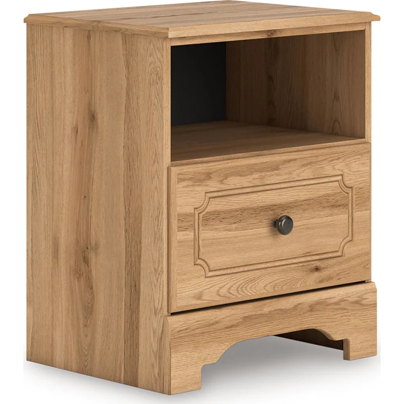 Aleaport Nightstand - Warm Brown