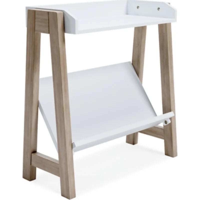 Blariden Bookcase - White/Tan