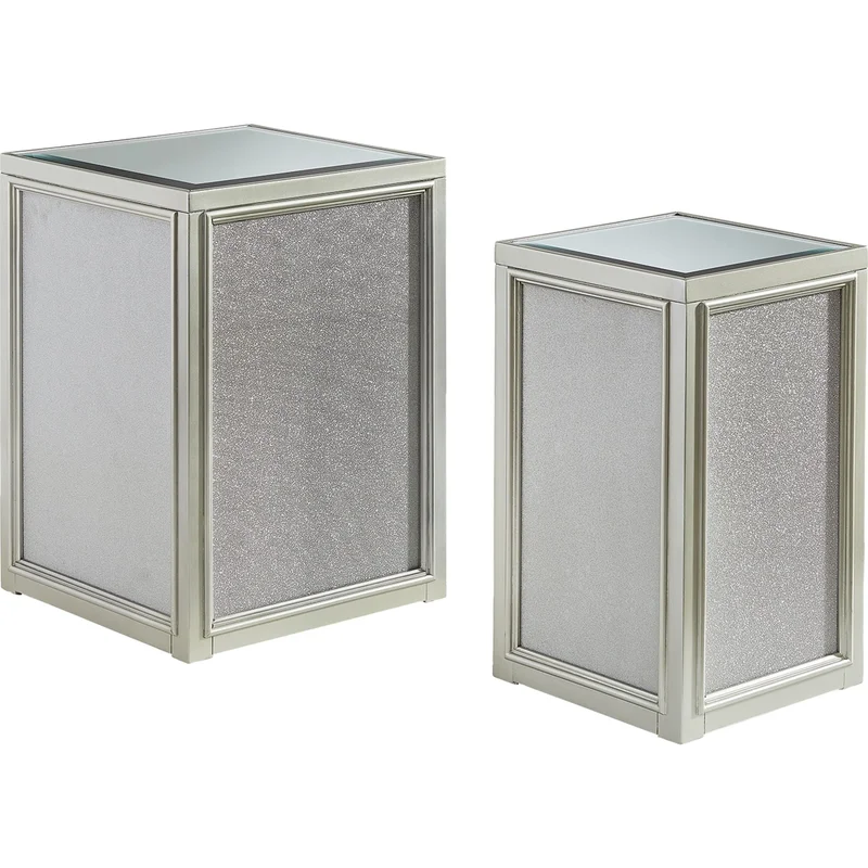Traleena Accent Table (Set of 2) - Silver Finish