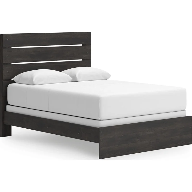 Hollivern Queen Panel Bed - Dark Gray