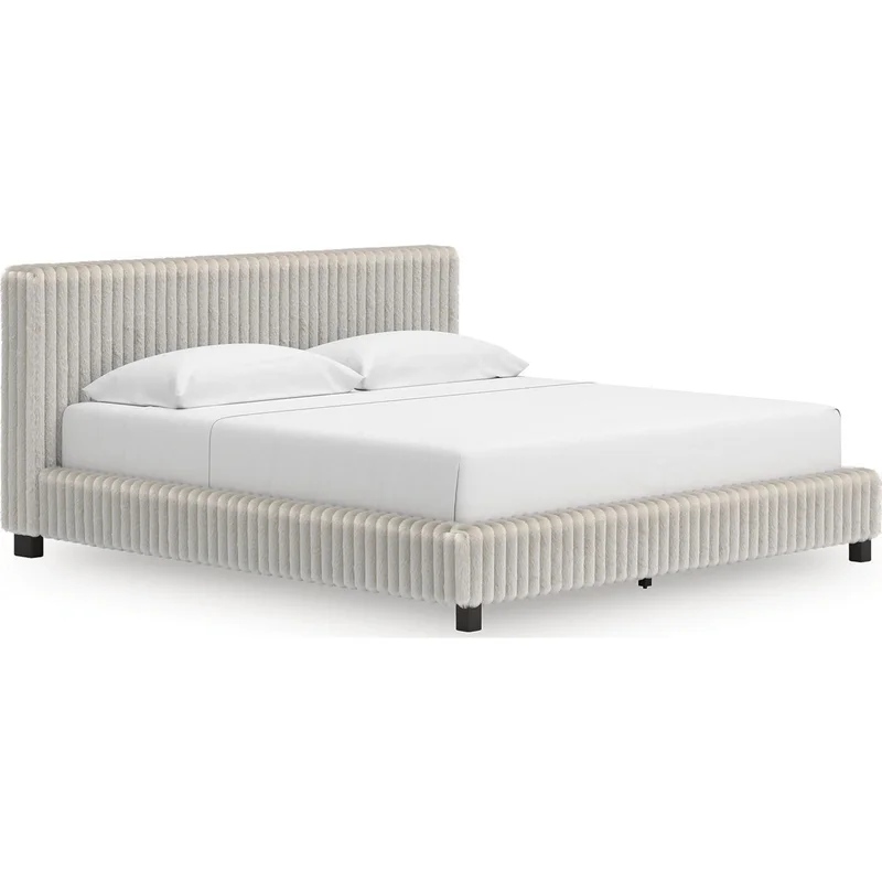 Zuraleus King Upholstered Bed - White