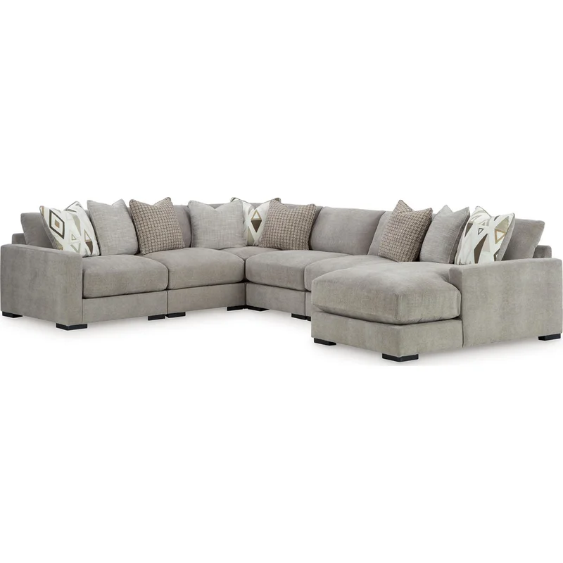 Aslan Court 6 Piece Sectional with Chaise