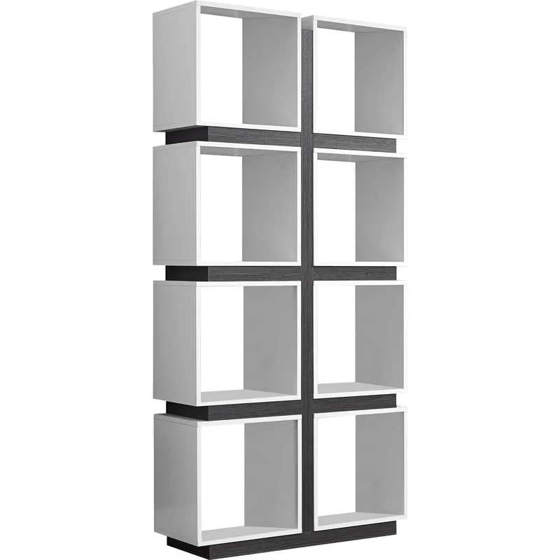 Teo Bookcase - White/Grey