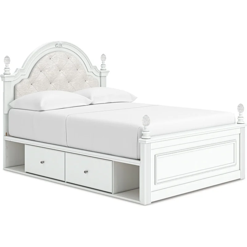 Kozlani Full Storage Bed - White