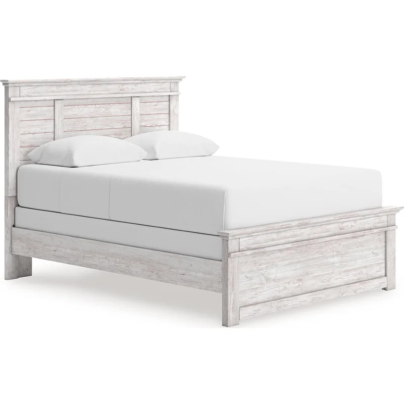 Makidern Queen Panel Bed - Whitewash