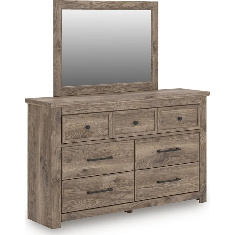 Rusticott Dresser and Mirror - Brown