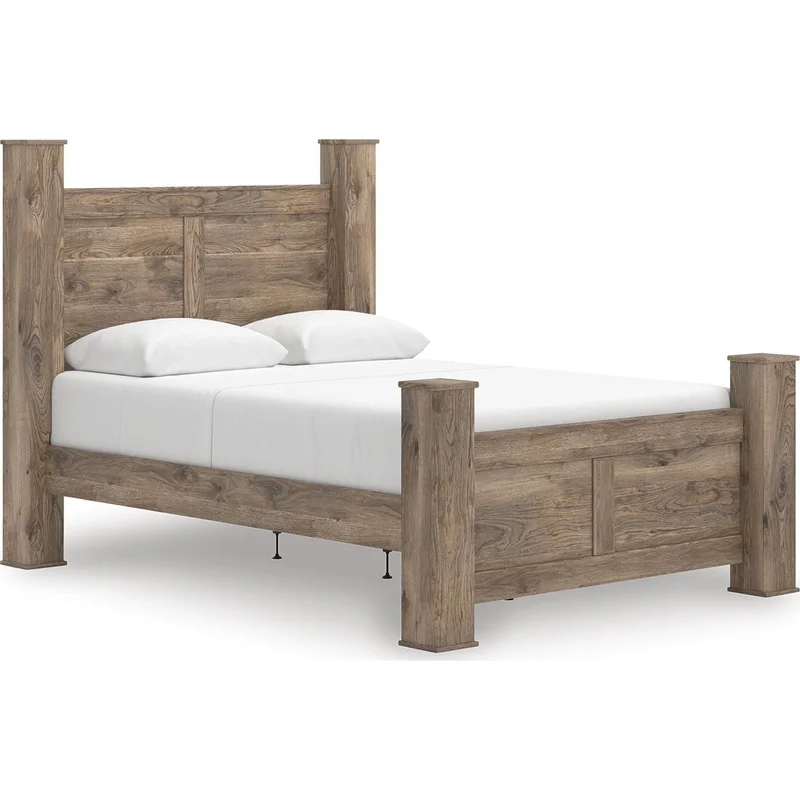 Rusticott Poster Bed - Brown