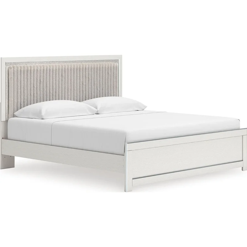 Zuraleus King Platform Bed - White