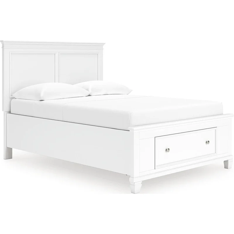 Fortman Full Storage Bed - White