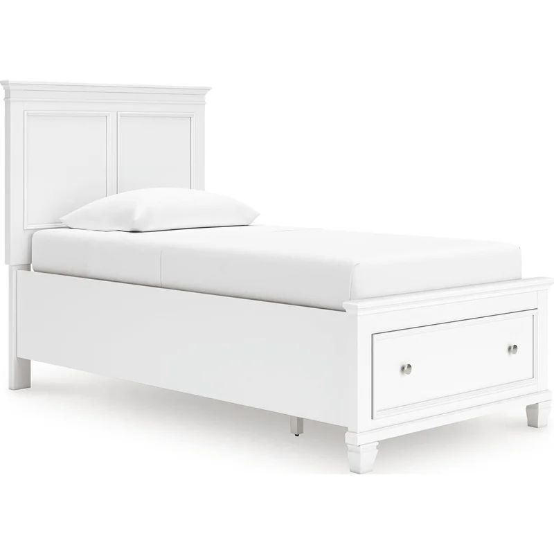 Fortman Twin Storage Bed - White