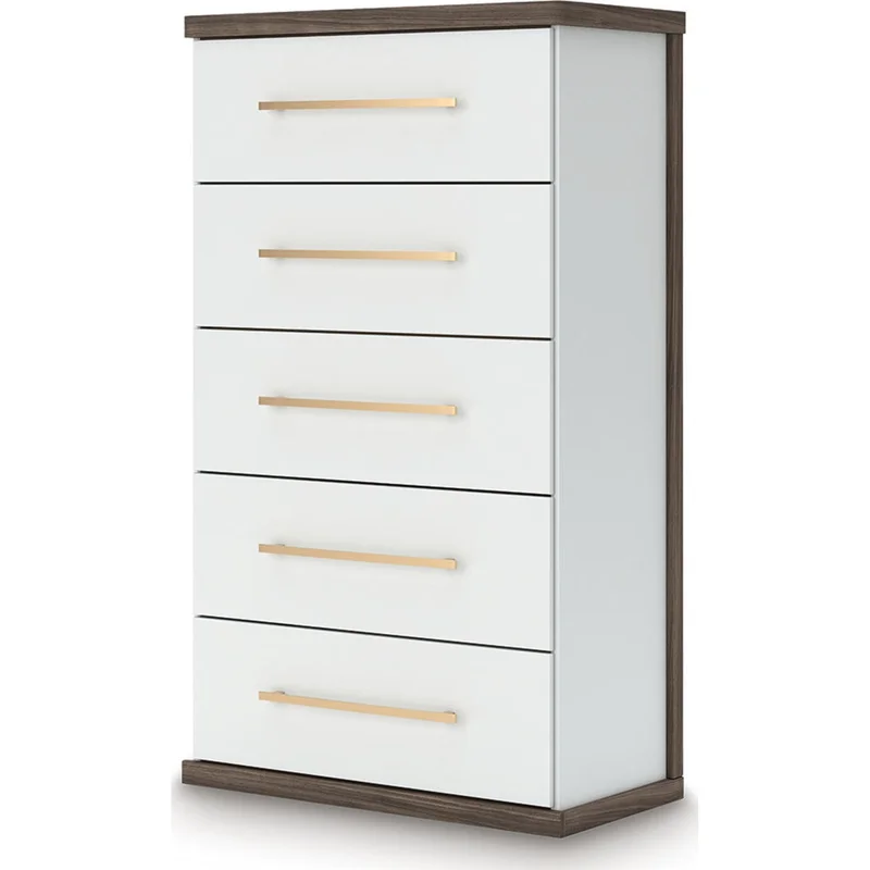 Kendanport Chest - White/Brown