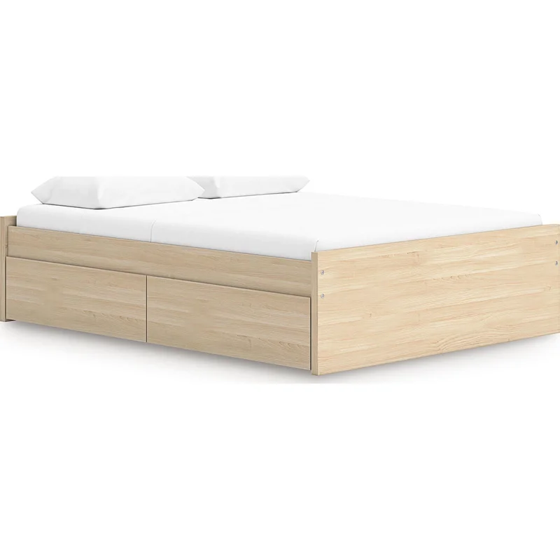 Onita Queen Storage Bed - Natural