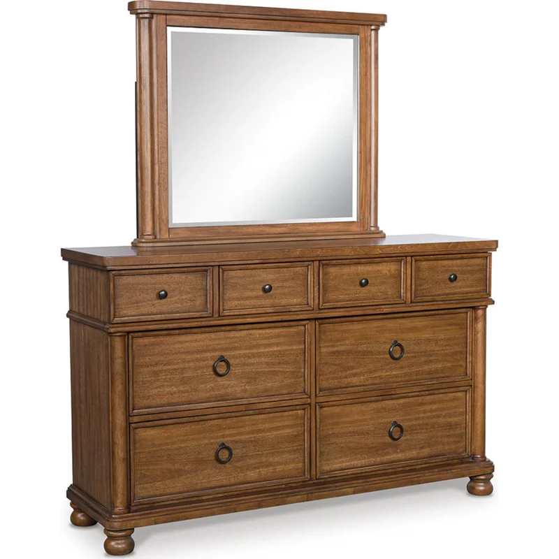 Rowlenstown Dresser and Mirror - Brown