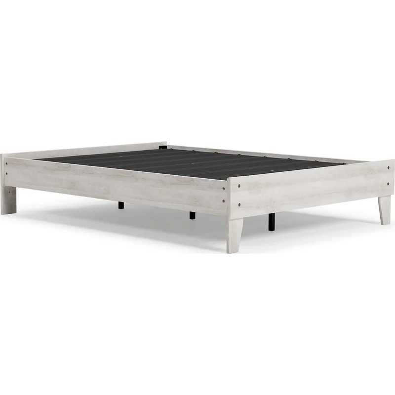 Shawburn Full Platform Bed - Whitewash