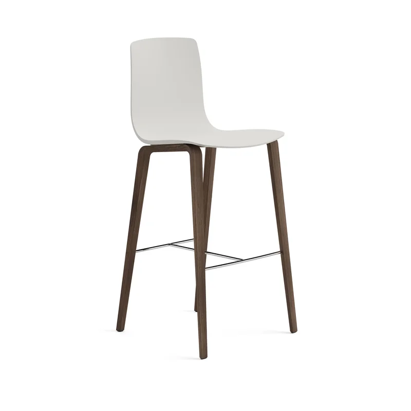 Aava Outdoor Bar and Counter Stool with Wood Base