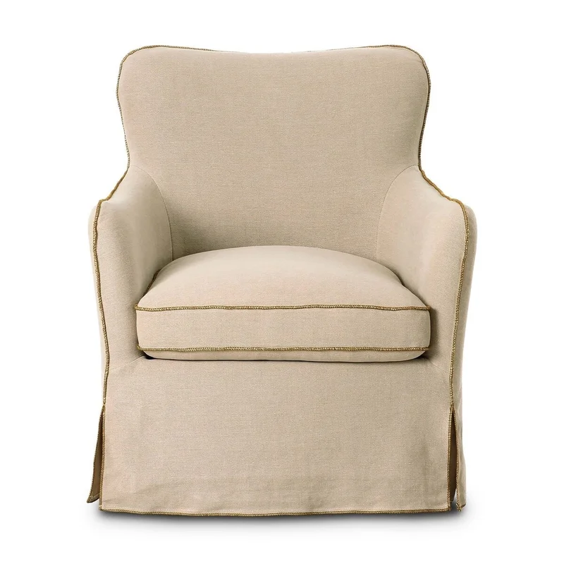 Devon Slipcover Swivel Lounge Chair
