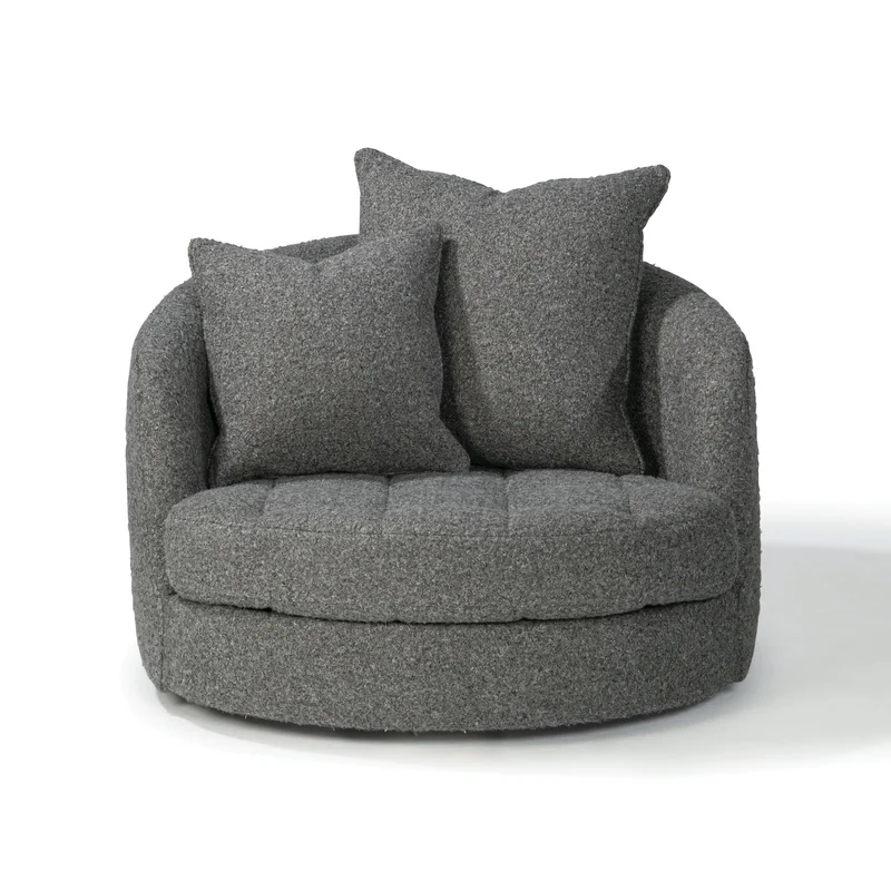 Giant Swivel Tufted Tub Lounge Chair