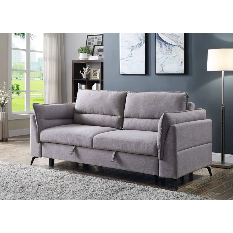 ACME Helaine Sleeper Sofa Gray Fabric 55560