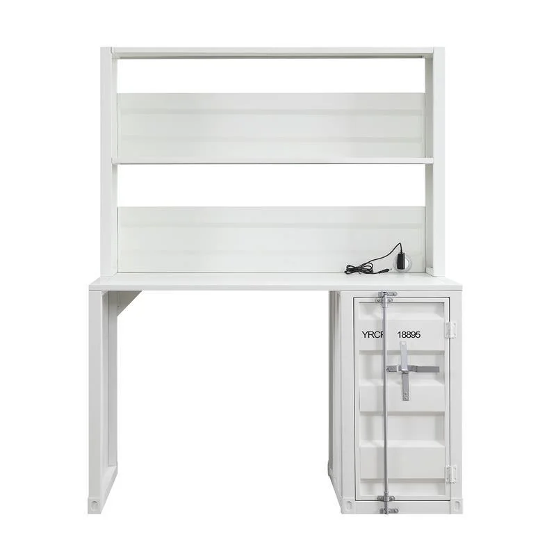 ACME Cargo Desk & Hutch White 37887